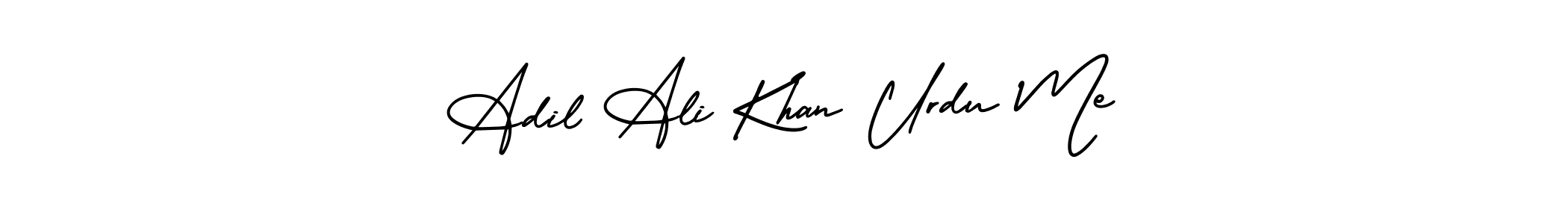 AmerikaSignatureDemo-Regular is a professional signature style that is perfect for those who want to add a touch of class to their signature. It is also a great choice for those who want to make their signature more unique. Get Adil Ali Khan Urdu Me name to fancy signature for free. Adil Ali Khan Urdu Me signature style 3 images and pictures png