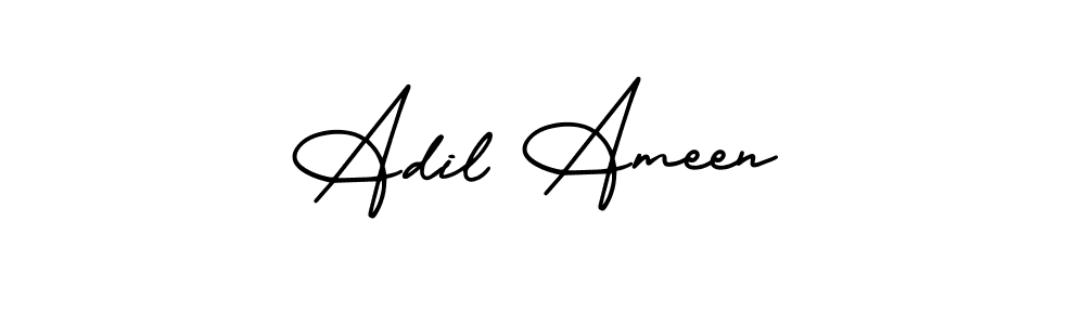 How to Draw Adil Ameen signature style? AmerikaSignatureDemo-Regular is a latest design signature styles for name Adil Ameen. Adil Ameen signature style 3 images and pictures png