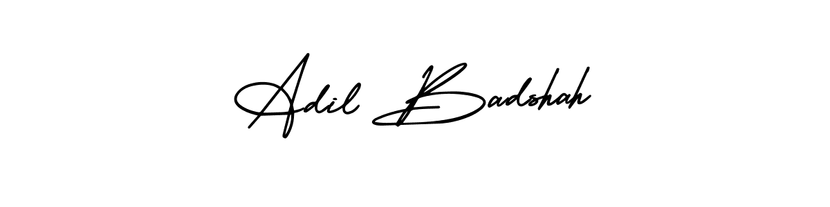 How to make Adil Badshah name signature. Use AmerikaSignatureDemo-Regular style for creating short signs online. This is the latest handwritten sign. Adil Badshah signature style 3 images and pictures png
