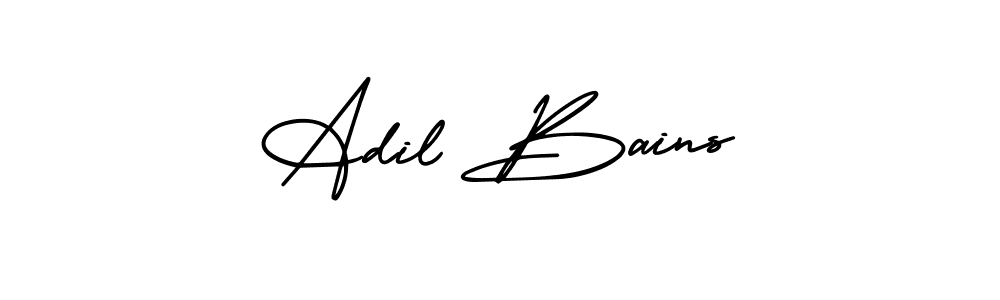 Make a short Adil Bains signature style. Manage your documents anywhere anytime using AmerikaSignatureDemo-Regular. Create and add eSignatures, submit forms, share and send files easily. Adil Bains signature style 3 images and pictures png