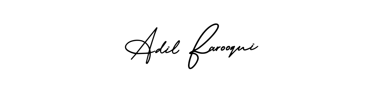 How to Draw Adil Farooqui signature style? AmerikaSignatureDemo-Regular is a latest design signature styles for name Adil Farooqui. Adil Farooqui signature style 3 images and pictures png