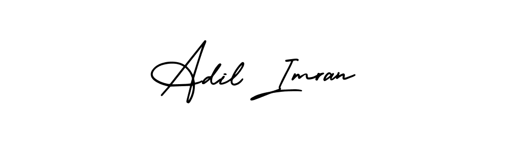 This is the best signature style for the Adil Imran name. Also you like these signature font (AmerikaSignatureDemo-Regular). Mix name signature. Adil Imran signature style 3 images and pictures png