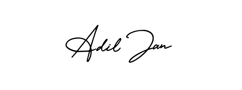Create a beautiful signature design for name Adil Jan. With this signature (AmerikaSignatureDemo-Regular) fonts, you can make a handwritten signature for free. Adil Jan signature style 3 images and pictures png
