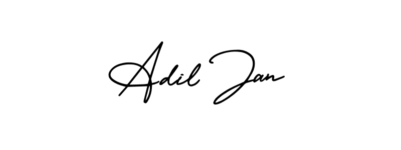 It looks lik you need a new signature style for name Adil Jan. Design unique handwritten (AmerikaSignatureDemo-Regular) signature with our free signature maker in just a few clicks. Adil Jan signature style 3 images and pictures png