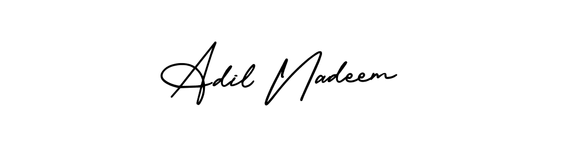 You can use this online signature creator to create a handwritten signature for the name Adil Nadeem. This is the best online autograph maker. Adil Nadeem signature style 3 images and pictures png