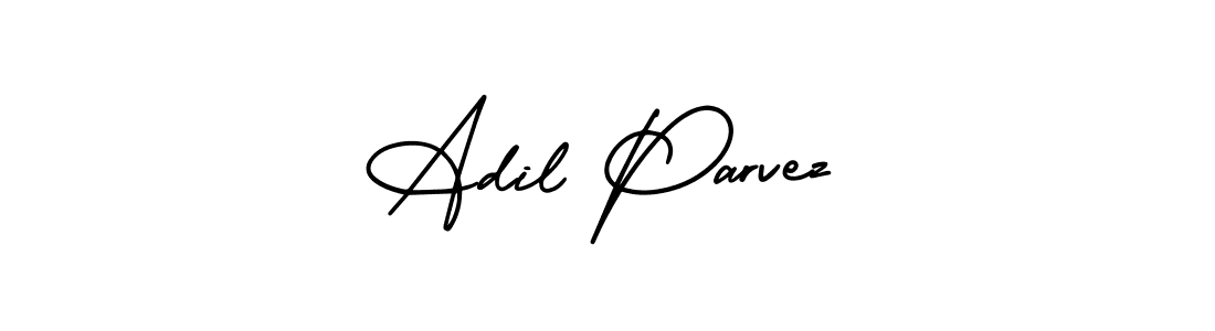 Make a short Adil Parvez signature style. Manage your documents anywhere anytime using AmerikaSignatureDemo-Regular. Create and add eSignatures, submit forms, share and send files easily. Adil Parvez signature style 3 images and pictures png