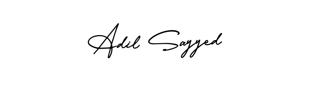 Design your own signature with our free online signature maker. With this signature software, you can create a handwritten (AmerikaSignatureDemo-Regular) signature for name Adil Sayyed. Adil Sayyed signature style 3 images and pictures png