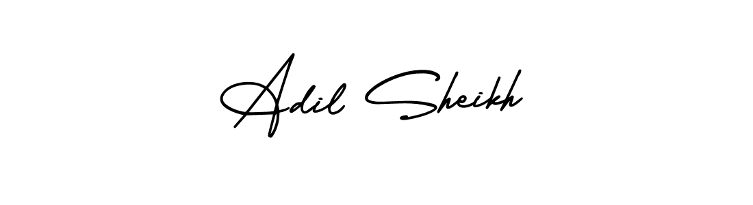 Adil Sheikh stylish signature style. Best Handwritten Sign (AmerikaSignatureDemo-Regular) for my name. Handwritten Signature Collection Ideas for my name Adil Sheikh. Adil Sheikh signature style 3 images and pictures png