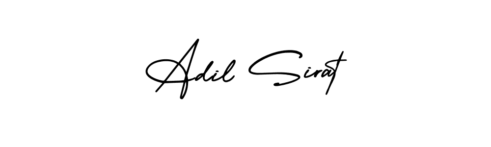 This is the best signature style for the Adil Sirat name. Also you like these signature font (AmerikaSignatureDemo-Regular). Mix name signature. Adil Sirat signature style 3 images and pictures png