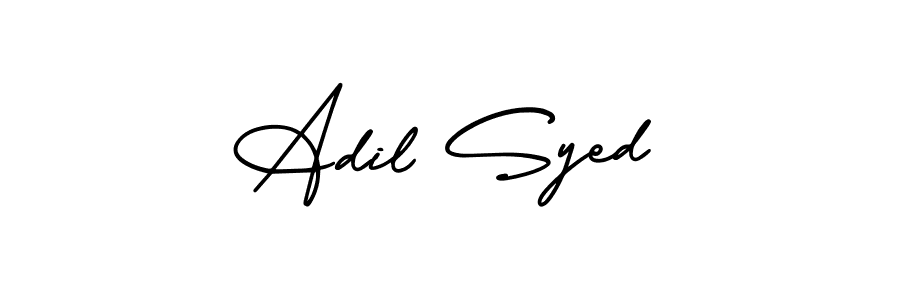 Create a beautiful signature design for name Adil Syed. With this signature (AmerikaSignatureDemo-Regular) fonts, you can make a handwritten signature for free. Adil Syed signature style 3 images and pictures png