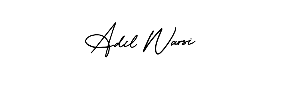 Make a beautiful signature design for name Adil Warsi. Use this online signature maker to create a handwritten signature for free. Adil Warsi signature style 3 images and pictures png