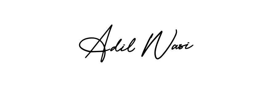 How to Draw Adil Wasi signature style? AmerikaSignatureDemo-Regular is a latest design signature styles for name Adil Wasi. Adil Wasi signature style 3 images and pictures png