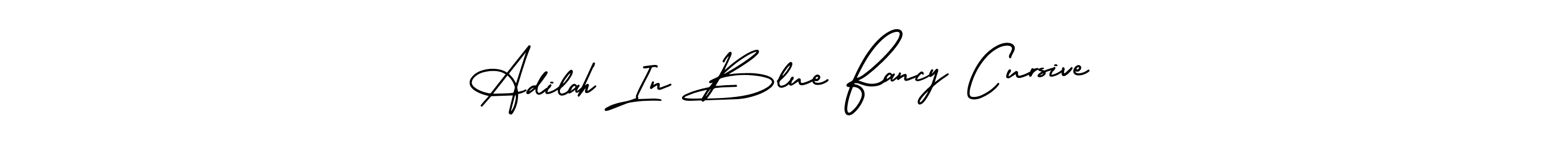 How to Draw Adilah In Blue Fancy Cursive signature style? AmerikaSignatureDemo-Regular is a latest design signature styles for name Adilah In Blue Fancy Cursive. Adilah In Blue Fancy Cursive signature style 3 images and pictures png