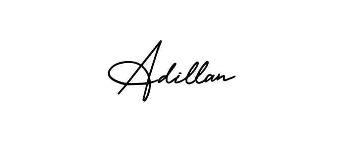 Best and Professional Signature Style for Adillan. AmerikaSignatureDemo-Regular Best Signature Style Collection. Adillan signature style 3 images and pictures png