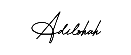 The AmerikaSignatureDemo-Regular lettering style adds unique flourish to name Adilshah. Stand out with a custom digital autograph made in seconds. Adilshah signature style 3 images and pictures png