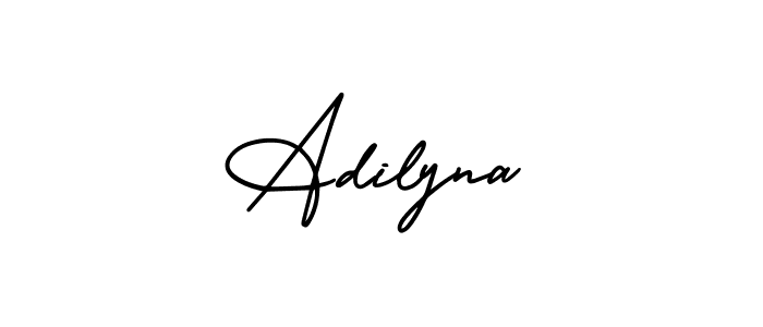 Design your own signature with our free online signature maker. With this signature software, you can create a handwritten (AmerikaSignatureDemo-Regular) signature for name Adilyna. Adilyna signature style 3 images and pictures png