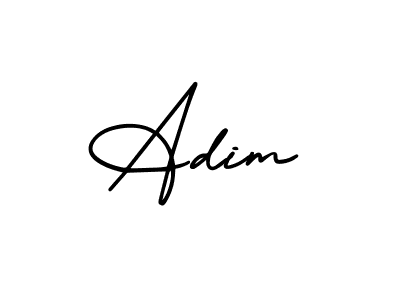 Adim stylish signature style. Best Handwritten Sign (AmerikaSignatureDemo-Regular) for my name. Handwritten Signature Collection Ideas for my name Adim. Adim signature style 3 images and pictures png