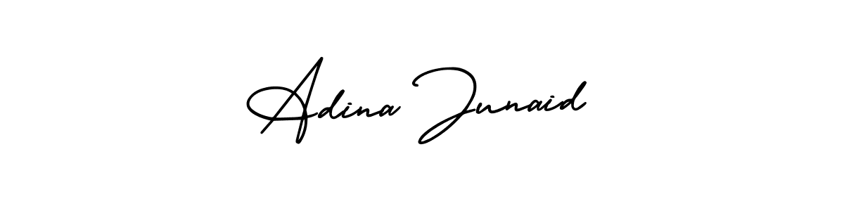 Design your own signature with our free online signature maker. With this signature software, you can create a handwritten (AmerikaSignatureDemo-Regular) signature for name Adina Junaid. Adina Junaid signature style 3 images and pictures png