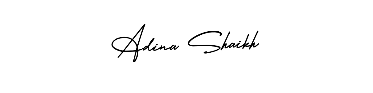 It looks lik you need a new signature style for name Adina Shaikh. Design unique handwritten (AmerikaSignatureDemo-Regular) signature with our free signature maker in just a few clicks. Adina Shaikh signature style 3 images and pictures png