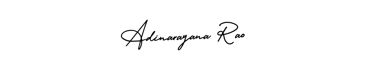 Use a signature maker to create a handwritten signature online. With this signature software, you can design (AmerikaSignatureDemo-Regular) your own signature for name Adinarayana Rao. Adinarayana Rao signature style 3 images and pictures png