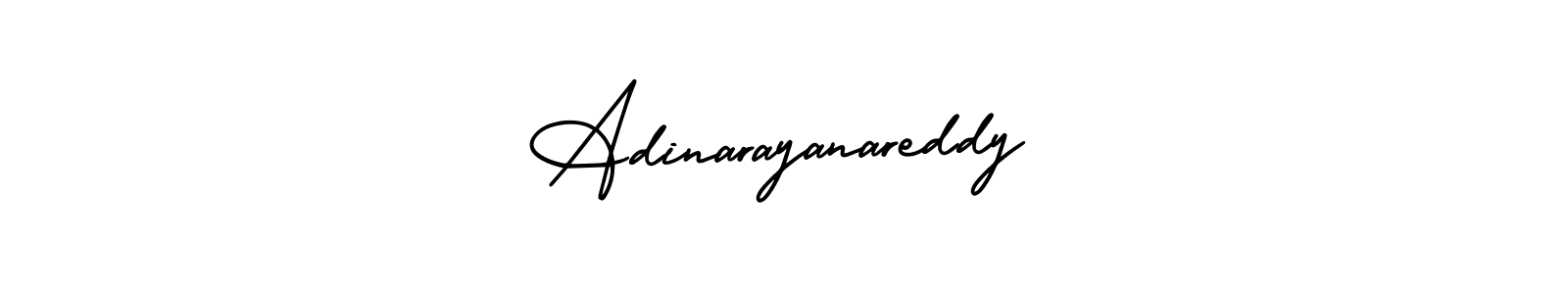 You should practise on your own different ways (AmerikaSignatureDemo-Regular) to write your name (Adinarayanareddy) in signature. don't let someone else do it for you. Adinarayanareddy signature style 3 images and pictures png