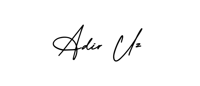 Make a beautiful signature design for name Adir Uz. With this signature (AmerikaSignatureDemo-Regular) style, you can create a handwritten signature for free. Adir Uz signature style 3 images and pictures png