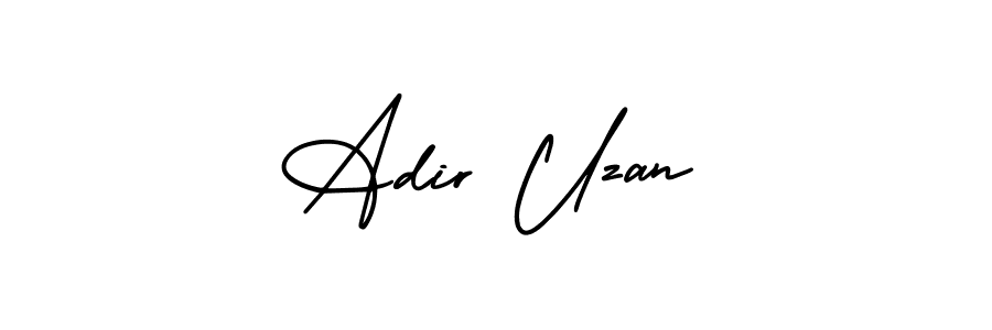 if you are searching for the best signature style for your name Adir Uzan. so please give up your signature search. here we have designed multiple signature styles  using AmerikaSignatureDemo-Regular. Adir Uzan signature style 3 images and pictures png