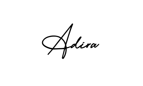 You should practise on your own different ways (AmerikaSignatureDemo-Regular) to write your name (Adira) in signature. don't let someone else do it for you. Adira signature style 3 images and pictures png