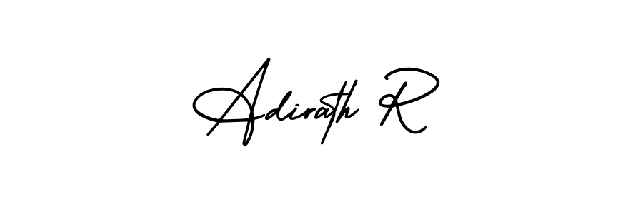 Check out images of Autograph of Adirath R name. Actor Adirath R Signature Style. AmerikaSignatureDemo-Regular is a professional sign style online. Adirath R signature style 3 images and pictures png