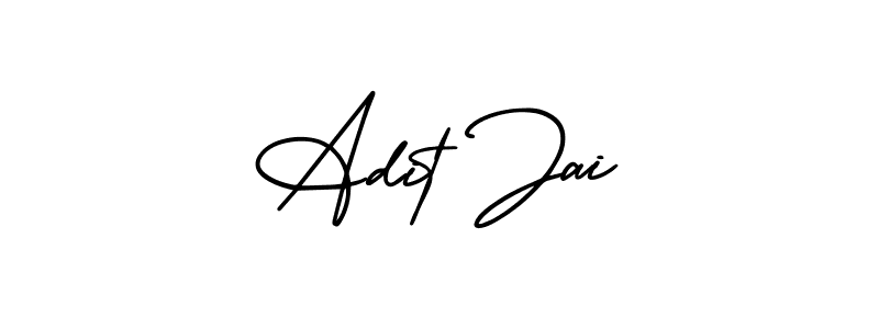 Create a beautiful signature design for name Adit Jai. With this signature (AmerikaSignatureDemo-Regular) fonts, you can make a handwritten signature for free. Adit Jai signature style 3 images and pictures png