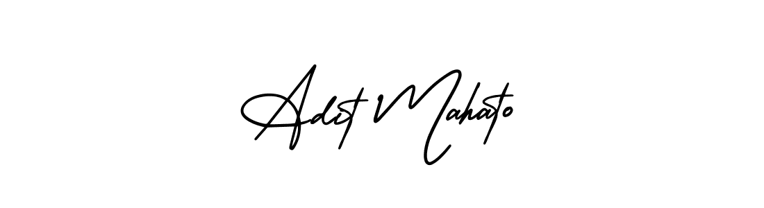 Also we have Adit Mahato name is the best signature style. Create professional handwritten signature collection using AmerikaSignatureDemo-Regular autograph style. Adit Mahato signature style 3 images and pictures png