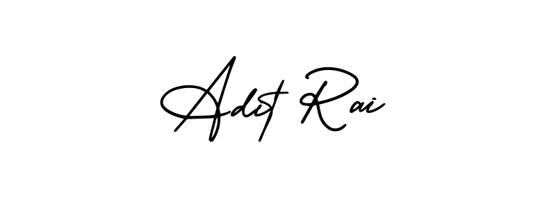 How to make Adit Rai signature? AmerikaSignatureDemo-Regular is a professional autograph style. Create handwritten signature for Adit Rai name. Adit Rai signature style 3 images and pictures png
