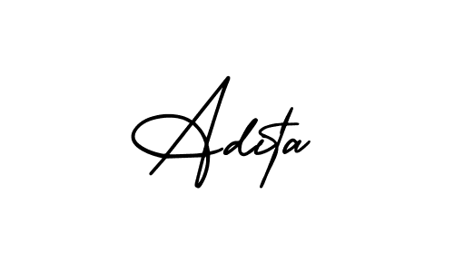 Also You can easily find your signature by using the search form. We will create Adita name handwritten signature images for you free of cost using AmerikaSignatureDemo-Regular sign style. Adita signature style 3 images and pictures png