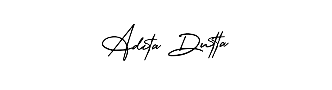 AmerikaSignatureDemo-Regular is a professional signature style that is perfect for those who want to add a touch of class to their signature. It is also a great choice for those who want to make their signature more unique. Get Adita Dutta name to fancy signature for free. Adita Dutta signature style 3 images and pictures png