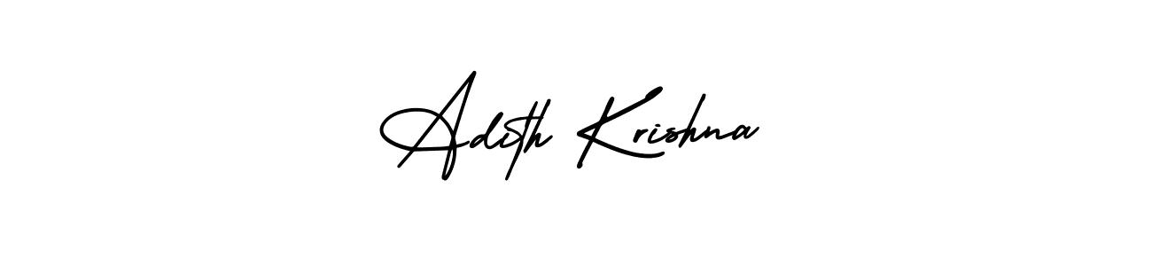 Design your own signature with our free online signature maker. With this signature software, you can create a handwritten (AmerikaSignatureDemo-Regular) signature for name Adith Krishna. Adith Krishna signature style 3 images and pictures png