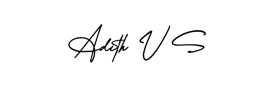 Make a short Adith V S signature style. Manage your documents anywhere anytime using AmerikaSignatureDemo-Regular. Create and add eSignatures, submit forms, share and send files easily. Adith V S signature style 3 images and pictures png