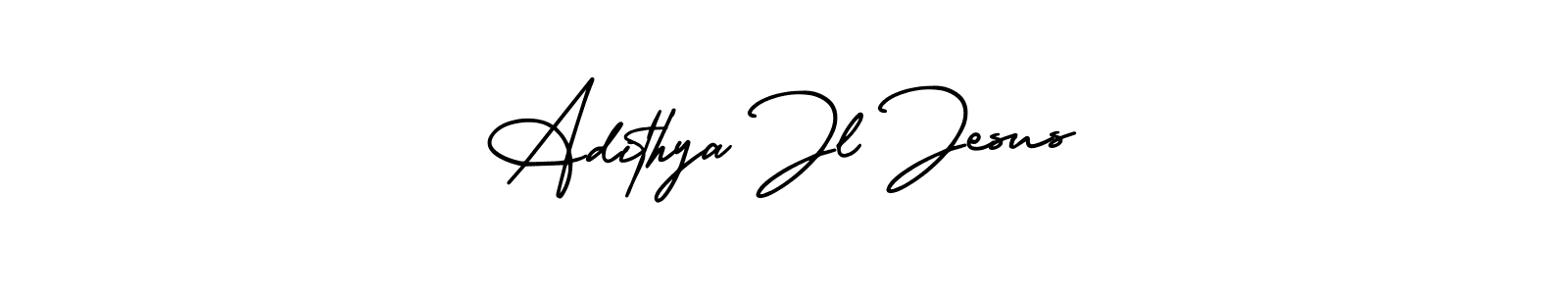 Design your own signature with our free online signature maker. With this signature software, you can create a handwritten (AmerikaSignatureDemo-Regular) signature for name Adithya Jl Jesus. Adithya Jl Jesus signature style 3 images and pictures png