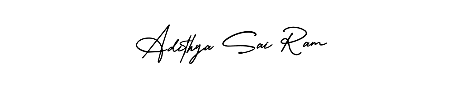 It looks lik you need a new signature style for name Adithya Sai Ram. Design unique handwritten (AmerikaSignatureDemo-Regular) signature with our free signature maker in just a few clicks. Adithya Sai Ram signature style 3 images and pictures png