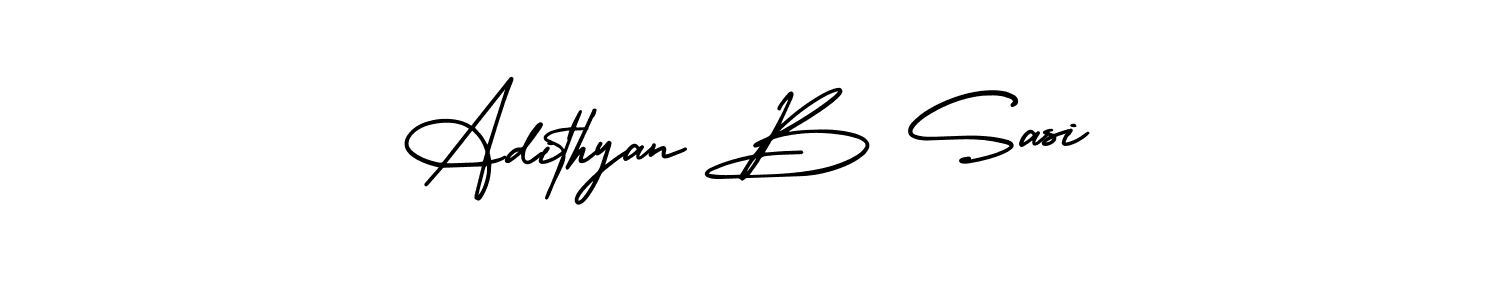 Create a beautiful signature design for name Adithyan B Sasi. With this signature (AmerikaSignatureDemo-Regular) fonts, you can make a handwritten signature for free. Adithyan B Sasi signature style 3 images and pictures png