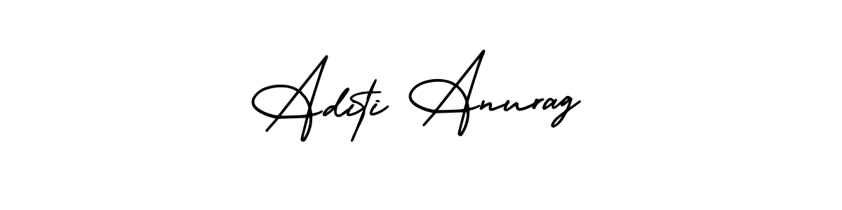 if you are searching for the best signature style for your name Aditi Anurag. so please give up your signature search. here we have designed multiple signature styles  using AmerikaSignatureDemo-Regular. Aditi Anurag signature style 3 images and pictures png