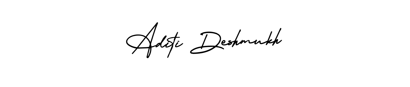 The best way (AmerikaSignatureDemo-Regular) to make a short signature is to pick only two or three words in your name. The name Aditi Deshmukh include a total of six letters. For converting this name. Aditi Deshmukh signature style 3 images and pictures png