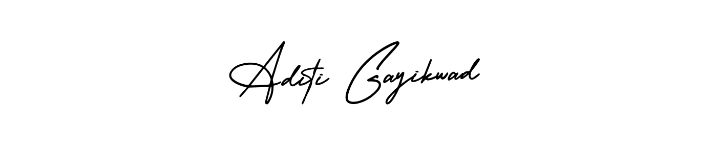 Use a signature maker to create a handwritten signature online. With this signature software, you can design (AmerikaSignatureDemo-Regular) your own signature for name Aditi Gayikwad. Aditi Gayikwad signature style 3 images and pictures png