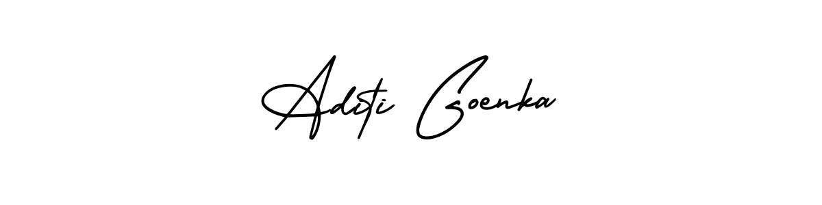 Aditi Goenka stylish signature style. Best Handwritten Sign (AmerikaSignatureDemo-Regular) for my name. Handwritten Signature Collection Ideas for my name Aditi Goenka. Aditi Goenka signature style 3 images and pictures png