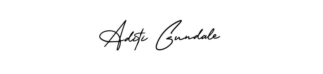 Create a beautiful signature design for name Aditi Gundale. With this signature (AmerikaSignatureDemo-Regular) fonts, you can make a handwritten signature for free. Aditi Gundale signature style 3 images and pictures png