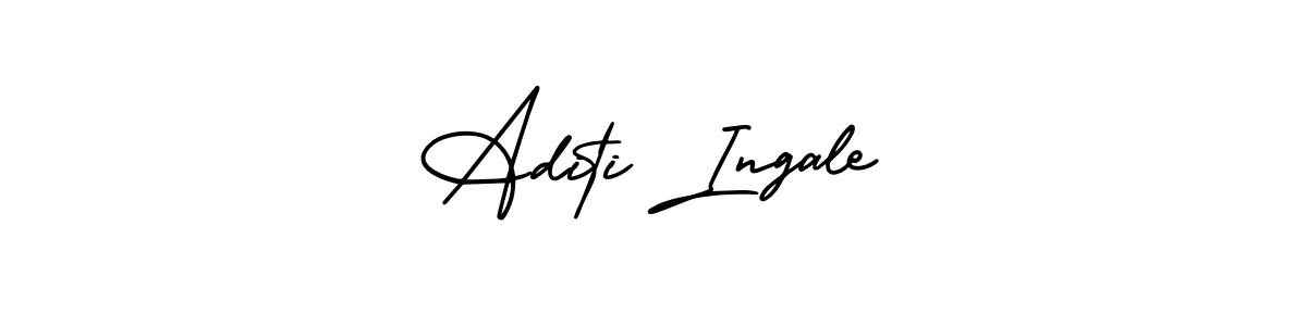 This is the best signature style for the Aditi Ingale name. Also you like these signature font (AmerikaSignatureDemo-Regular). Mix name signature. Aditi Ingale signature style 3 images and pictures png