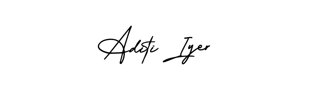 Aditi Iyer stylish signature style. Best Handwritten Sign (AmerikaSignatureDemo-Regular) for my name. Handwritten Signature Collection Ideas for my name Aditi Iyer. Aditi Iyer signature style 3 images and pictures png
