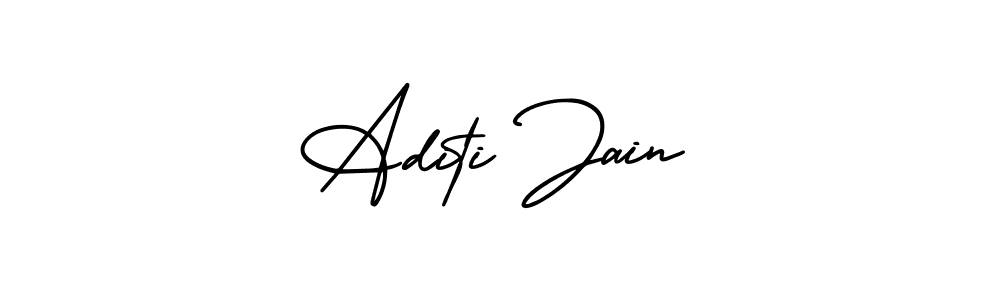 AmerikaSignatureDemo-Regular is a professional signature style that is perfect for those who want to add a touch of class to their signature. It is also a great choice for those who want to make their signature more unique. Get Aditi Jain name to fancy signature for free. Aditi Jain signature style 3 images and pictures png