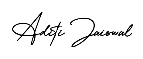 The AmerikaSignatureDemo-Regular lettering style adds unique flourish to name Aditi Jaiswal. Stand out with a custom digital autograph made in seconds. Aditi Jaiswal signature style 3 images and pictures png