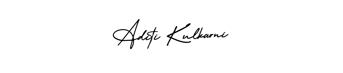 The best way (AmerikaSignatureDemo-Regular) to make a short signature is to pick only two or three words in your name. The name Aditi Kulkarni include a total of six letters. For converting this name. Aditi Kulkarni signature style 3 images and pictures png