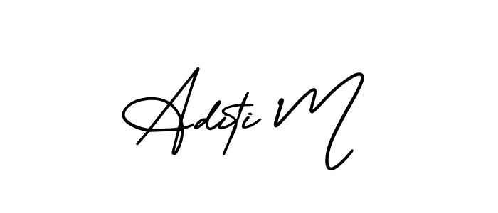 Once you've used our free online signature maker to create your best signature AmerikaSignatureDemo-Regular style, it's time to enjoy all of the benefits that Aditi M name signing documents. Aditi M signature style 3 images and pictures png